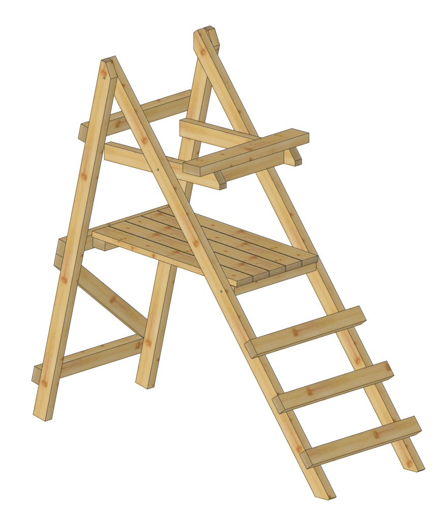 Chaise de battue pliable