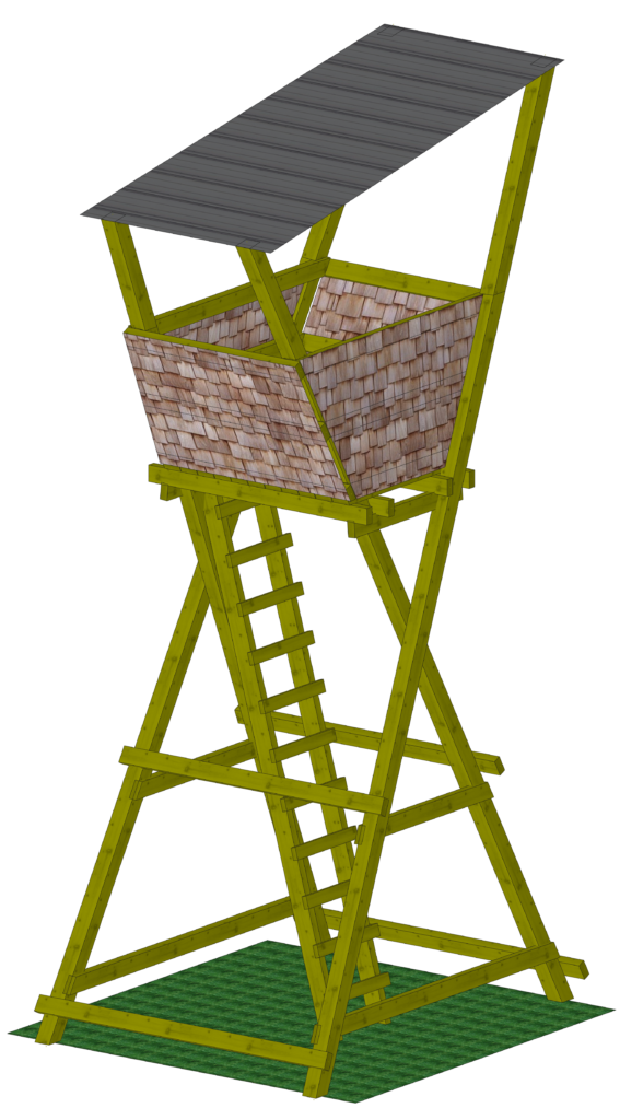 Conception d'un mirador en X